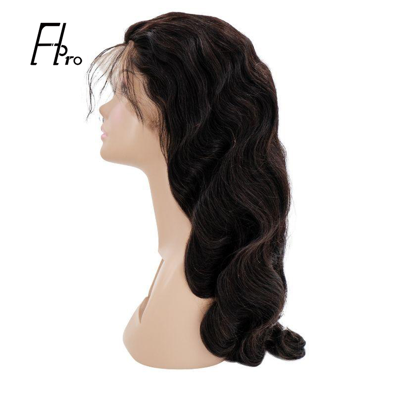 Super Grade Full Lace Wig Body Wave Natural Color Free Part Human Hair